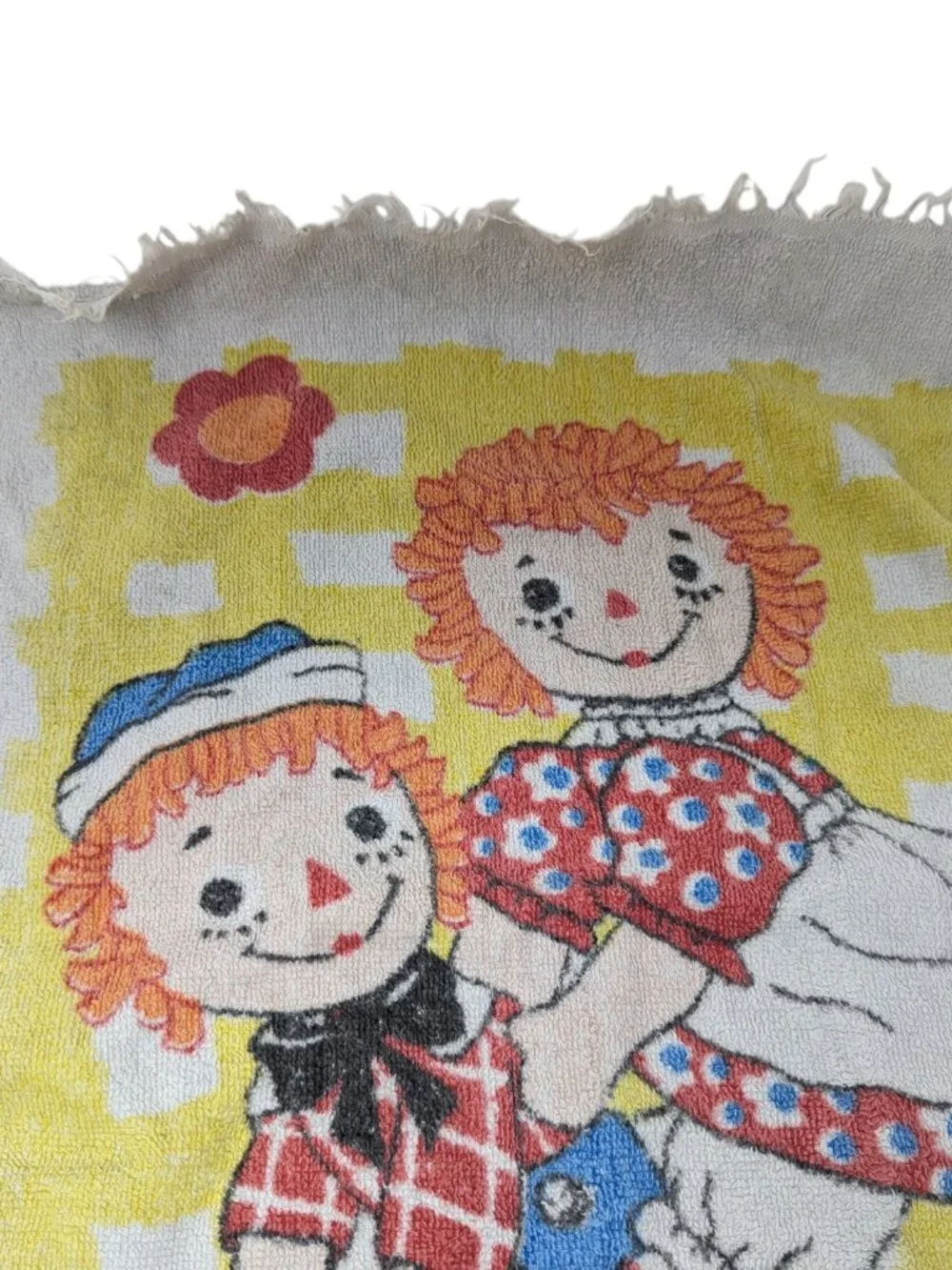 Vintage Wamsutta Raggedy Ann and Andy Hand Towel